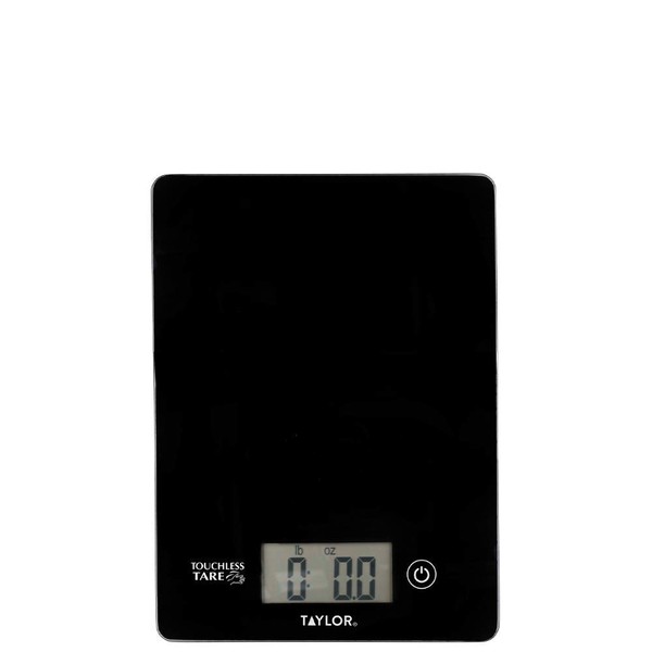 Taylor Pro Digital Cooking Scales with Touchless Tare, For Dry & Liquid Weighing, Gift Boxed, Black, 5kg / 5000ml Capacity