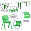 Flash Furniture Emmy Adjustable Classroom Activity Table with 6 Stackable