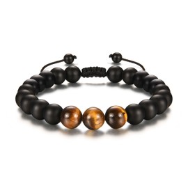 TEVOP Gifts for Men Boys, Mens Bracelet Beadad Bracelet for Dad Grandad Brother Son, Perfect Mens Gifts for Birthday Christmas Fathers Day Graduation