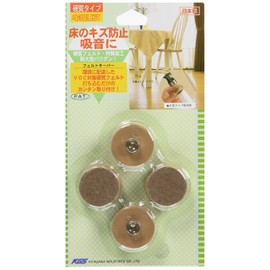 北川 Industrial Chisato Rear Flooring Anti-Scratch Supplies Felt Keeper Round FK – 28 φ 28 mm, 4 Pieces, 50-Pack