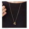 Cream Dot Necklace, Women's Popular, Long Chain, Circle, Metal, Semi-Matte,