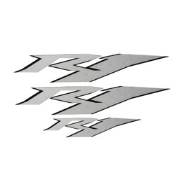 Silver Reflective Motorcycle Flat Plain Bike Decal Sticker Compatible with Yamaha YZF R1