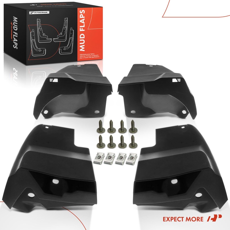 A-Premium Mud Flaps Splash Guards Mudguards Mudflaps with Hardware Kits