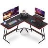 VICTONE L Shaped Gaming Desk, Corner Desk with Monitor Stand,