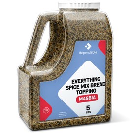 Dependable Food Everything Bagel Mix - 5 Lb. Resealable Jug - Natural, Non-GMO, No Additives, Kosher – Versatile Spice Blend for Elevating Any Dish