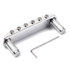 Alnicov Chrome Adjustable Saddle Bridge with Thimbles for Mustang Jaguar