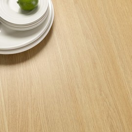 ZINUS Jennifer 55 Inch White Frame Desk / Computer Workstation / Office Desk / Dining Table / Easy Assembly, Natural