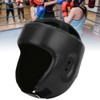 KIMISS Boxing Helmet PU, Head Guard Sanda Kickboxing Leather Adjustable