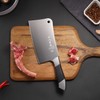 SHI BA ZI ZUO Heavy Duty Stainless Steel Bone Cleaver