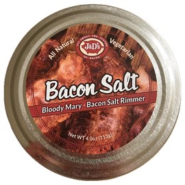 J&D's Bloody Mary Bacon Salt Rimmer Tin, Bacon Flavored Rimming Salt, Kosher, Vegetarian
