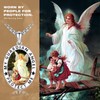 YueYuan Guardian Angel Necklace 925 Sterling Silver Guardian Angel Protect