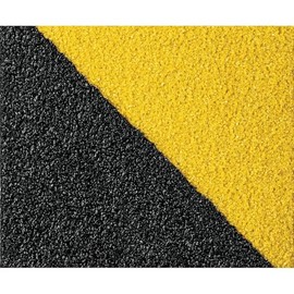 Truper CIA-25P, Rollo 5 m de cinta antiderrapante amarilla-negra 50 mm con abrasivo