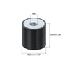 sourcing map 8Pcs 25 x 25mm M8 Thread Female Rubber