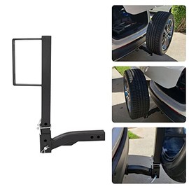 ECOTRIC Spare Tire Mount 24-Inch High Universal for 2-inch Receiver RV Truck Car Tire Rack