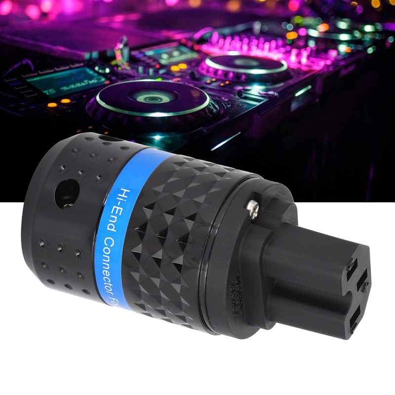 Monosaudio IEC Connector Pure Copper Rhodium Plated Audio Power Connector
