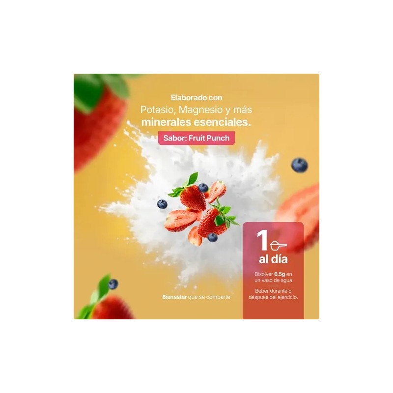 Electrolitos De 60 Servicios. Electrolytes Blend. B Life. Sabor Fruit