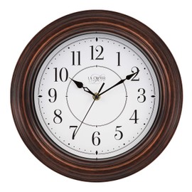 La Crosse Technology 404-2630W 12 Inch Evelyn Quartz Wall Clock with Silent Movement