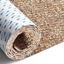Fullfire Boat Flooring EVA Foam Decking Sheet, Camo Brown Small Diamond Marine Deck Floor with Self-Adhesive Backing for Pontoon Boat Bass Boat Jon Boats Yacht Kayak RV Floor 47" x 16"