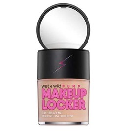 Wet N Wild Makeup Locker- 3-In-1 Sheer BB Cream, Highlighter & Corrector (174 Light)