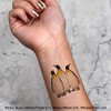 4 x 'King Penguins' Temporary Tattoos - Water Resistant, Skin-Safe,