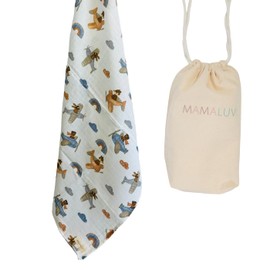 MAMALUV Muslin Swaddle for Newborns, 100% Cotton, Handmade Baby Swaddle Wrap, Soft and Gentle Muslin Wrap Cover for Sensitive Baby Skin, Unisex, Patterned, 120 x 120 cm