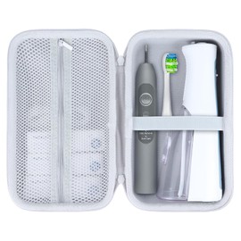 Lebakort Funda protectora dura para Waterpik WP-580EU / WP-582EU / WP-583EU Advanced Irrigador Oral Agua Flosser (Blanco)