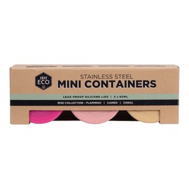 Ever Eco Stainless Steel Mini Containers, Spring Pastels 3 Pack