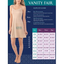 Vanity Fair Women's Anti-Static Nylon Full Slips for Under Dresses (S-5XL), Lace-24-Black, Medium
