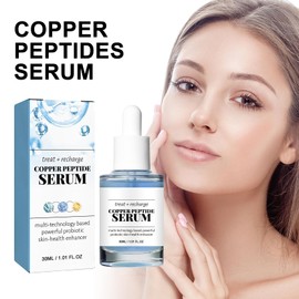 2 x Blue Copper Peptide Hyaluronic Acid Serum, Face Serums, Essence Liquid for Rejuvenation, Firming and Firming the Skin, Blue Copper Peptides for the Skin 30 ml