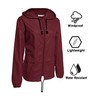 Avoogue Rain Jackets Women Lightweight Waterproof Windproof Raincoat Packable Outdoor