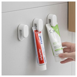 3-Pack Toothpaste Holders Wall Mounted, Adhesive Tube Clips for Bathrooms