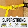 DC Cargo E-Track Ratcheting Straps Cargo Tie-Downs, (Pack of 4)
