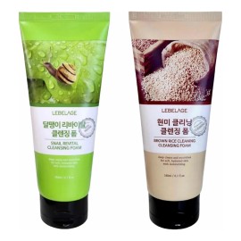 Jabon Espuma Limpiadora Facial / Arroz & Baba De Caracol_2pz