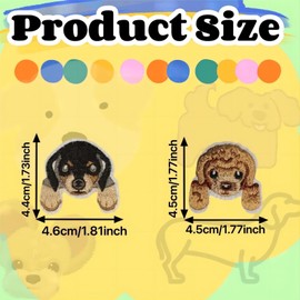 15PCS Dog Iron on Patches Sew On Patches DIY Decoration or Repair, Embroidered Applique for Clothing Backpacks Jeans T-Shirt Caps Shoes