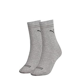 PUMA Women's Clssc Socks (Pack of 2), grey melange