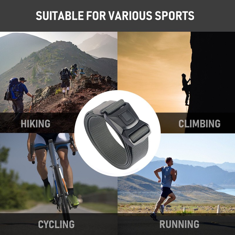 Men Belt Adjustable Length Multifunctional Wearproof Breathable Outdoor Sports Belt