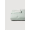 JAJU [JAJU] Crinkle Cotton Contrast Quilt Blanket Q Mint White