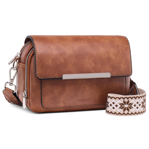 Roulens Crossbody Bags for Women Small Crossbody Wallet Purses with