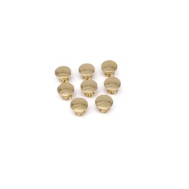 Restore Hardware 8 Small Knobs Solid Polished Brass Miniature Drawer Knob Antique Style 1/2" Diameter X 1/2" Projection