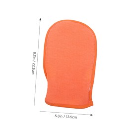 OHPHCALL Double-Sided Exfoliating Gloves 4pcs Open-Finger Bath Scrubber Mitts for Deep Exfoliation for Spa and Shower Use Unisex Design