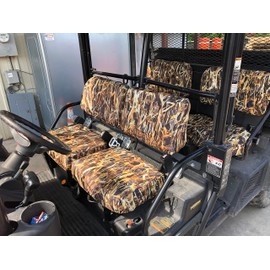 Durafit Seat Covers, for 2015 and Newer Kubota RTV X1140, Seat Covers for Front and Rear Seats Made in Savanna Camouflage Waterproof Endura