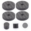 COHEALI 4Pcs Carbon Fiber Speaker Isolation Pads Shockproof Base for