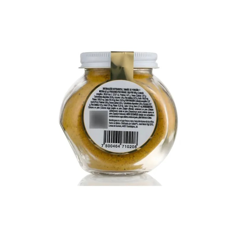 Golden Milk Leche Dorada Goltee Frasco 90g Rinde 130 Tazas