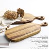 Wood Cutting Board with Handle Hand Polished Beautiful Chopping Board