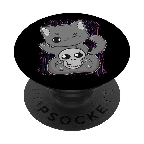 Cute Cat And Monster Toy For Kawaii Halloween Fans PopSockets