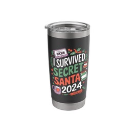 Funny Yankee Swap Secret Santa Festive Gift 2024 Christmas Stainless Steel Insulated Tumbler