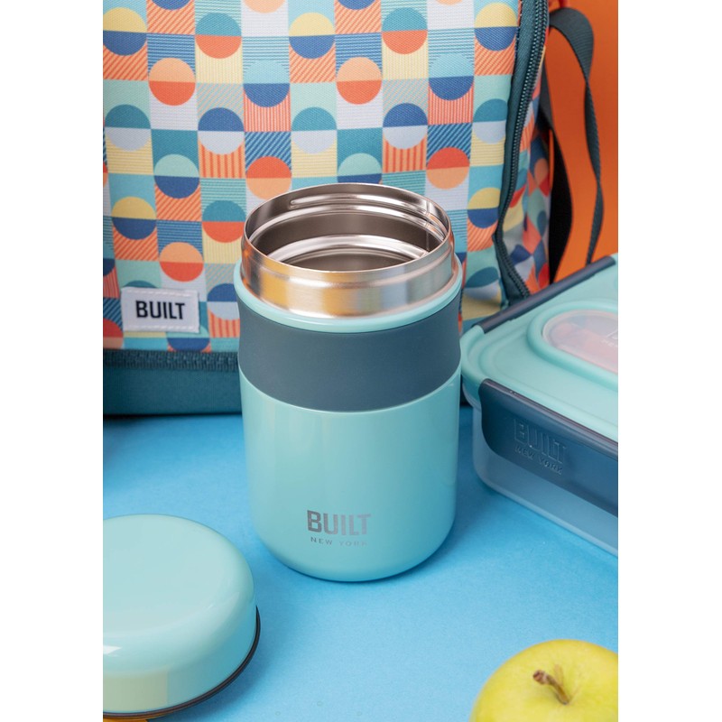 BUILT Double Wall Vacuum Insulated Food Flask for Hot and