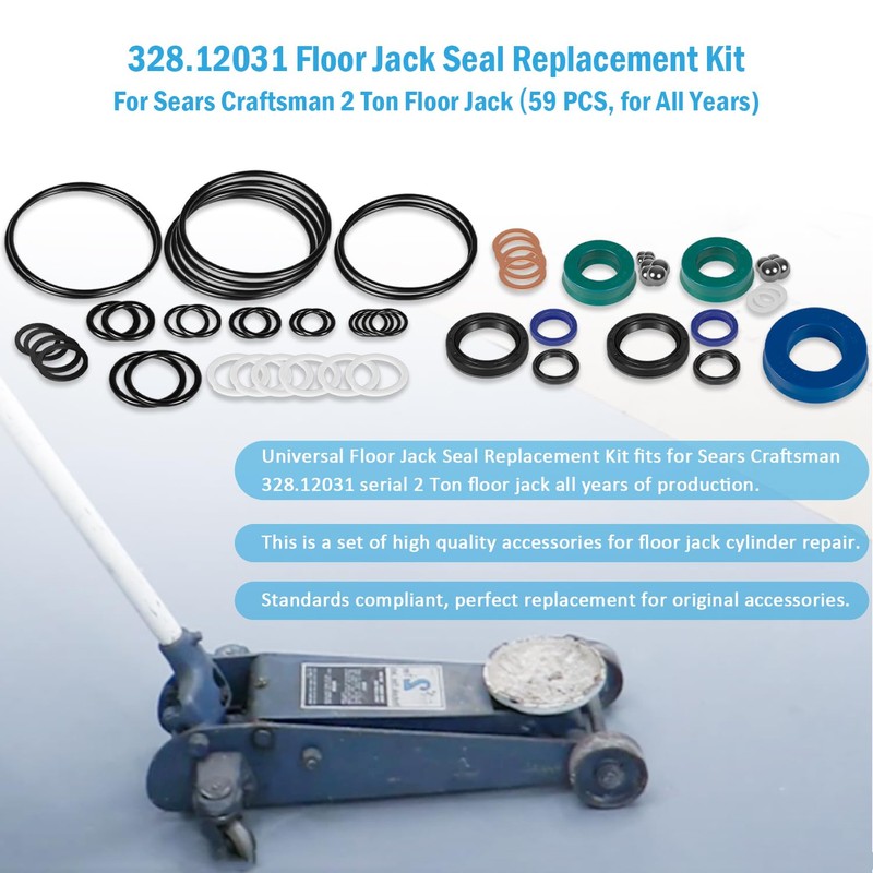 328.12031 Floor Jack Seal Replacement Kit for Sears Craftsman 2