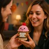 Happy Birthday Gifts for Women - Cute Cupcake Crochet with