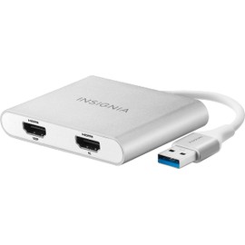 Insignia - USB to Dual HDMI Adapter - Model: NS-PU32H4A